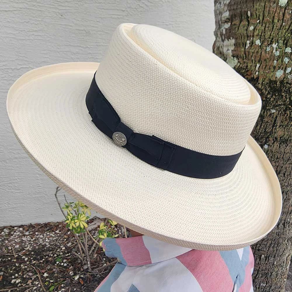 Colonel - Stetson Shantung Straw Gambler Hat 8 Colonel - Stetson Shantung Straw Gambler Hat - Image 8