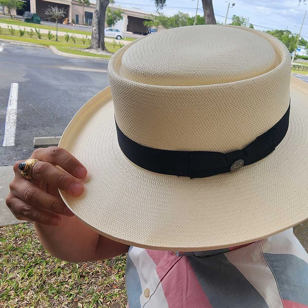 Colonel - Stetson Shantung Straw Gambler Hat 10 Colonel - Stetson Shantung Straw Gambler Hat - Image 10