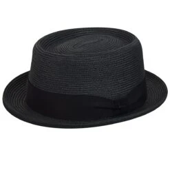 Waits - Bailey Straw Pork Pie Hat -Hat Shop 81810 BK001 MAIN 2