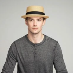 Waits - Bailey Straw Pork Pie Hat -Hat Shop 81810 sand 4