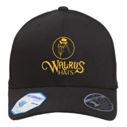 Hat Shop 15 Walrus Black Flexfit Pro-Formance Wool Baseball Cap
