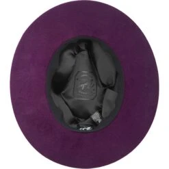 Godwin - Bailey Wool Velour Fedora Hat -Hat Shop H 37189BH EGGPLANT 1