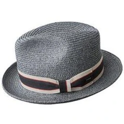 Salem - Bailey Poly Braid Toyo Straw Fedora Hat -Hat Shop H 81650 STORM