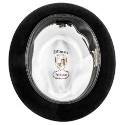 New York - Biltmore Fur Felt Stingy Brim Fedora Hat - BF5747 -Hat Shop H BF5747 BLK 5b