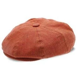 Willowbrook Dobbs Linen Blend Flat Cap 11 Willowbrook Dobbs Linen Blend Flat Cap -Hat Shop H DCWLBK ORANGE