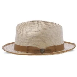 Mateo Dobbs Raffia Trilby Hat -Hat Shop H DSMATO PALM 3a