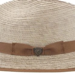 Mateo Dobbs Raffia Trilby Hat -Hat Shop H DSMATO PALM 6a