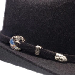 Justin 3X Americana Wool Felt Western Hat -Hat Shop H JFAMER BLK 5a