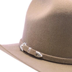 Justin 3X Denton Wool Felt Western Hat -Hat Shop H JFDNT2 FAWN 4a