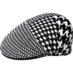 Kangol Abstract Houndstooth 504 Cotton Flat Cap