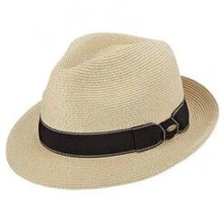 Wyatt - Scala Straw Fedora Hat