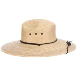 Tradewinds - Dorfman Pacific Packable Braided Palm Fiber Lifeguard Wide Brim Hat -Hat Shop H MS462 NAT 1