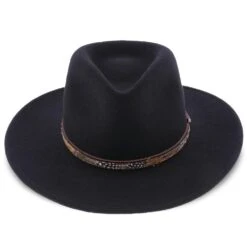 Stetson Linwood Wool Felt Western Hat -Hat Shop H OWLNWD BLK 1a