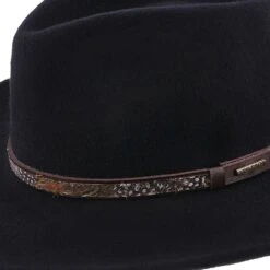 Stetson Linwood Wool Felt Western Hat -Hat Shop H OWLNWD BLK 4a