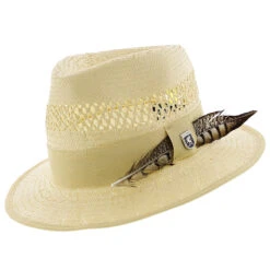 San Francisco - Stacy Adams Toyo Fedora Hat -Hat Shop H SA664 BEIGE 0