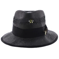San Francisco - Stacy Adams Toyo Fedora Hat -Hat Shop H SA664 BLACK 1