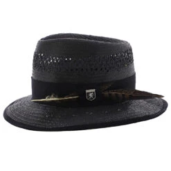 San Francisco - Stacy Adams Toyo Fedora Hat -Hat Shop H SA664 BLACK 2