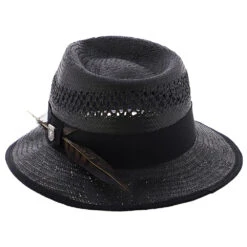 San Francisco - Stacy Adams Toyo Fedora Hat -Hat Shop H SA664 BLACK 3