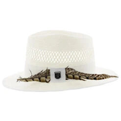 San Francisco - Stacy Adams Toyo Fedora Hat -Hat Shop H SA664 WHITE 2