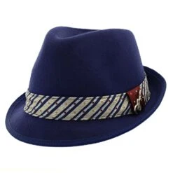 Notes - Santana Wool Felt Fedora Hat -Hat Shop H SAN372 ROYAL 0a