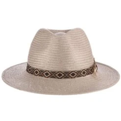West - Santana Straw Fedora Hat -Hat Shop H SAN381 GREY 1a