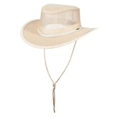 Stetson Mesh Covered Nylon Safari Gambler Hat -Hat Shop H STC205 NAT 01