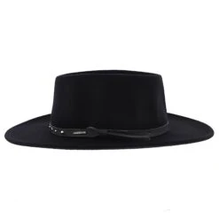 Black Hawk - Stetson Felt Gambler Hat - SWBKHK -Hat Shop H SWBKHK BLACK 2