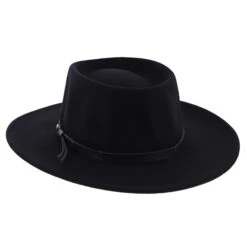 Black Hawk - Stetson Felt Gambler Hat - SWBKHK -Hat Shop H SWBKHK BLACK 3