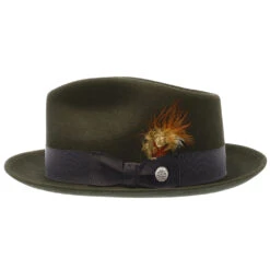 Mercury - Stetson Fur Felt Fedora Hat - TFMCRY 23 Mercury - Stetson Fur Felt Fedora Hat - TFMCRY -Hat Shop H TFMCRY GRAPHITE 3a