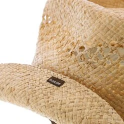 Bridger - Stetson Vented Raffia Straw Cowboy Hat - TSBRGR -Hat Shop H TSBRGR 4