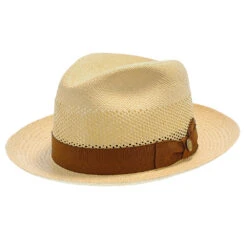 Brentwood - Stetson Shantung Straw Fedora Hat -Hat Shop H TSMOOR NAT 0a e4cccdde 2bc3 471a 90ac 7d8de6816010