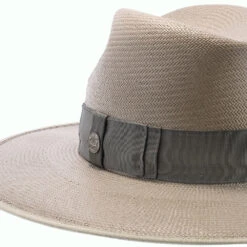 Tri-City - Stetson Shantung Straw Fedora Hat 39 Tri-City - Stetson Shantung Straw Fedora Hat -Hat Shop H TSTCTY TAUPE 3a