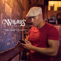 Hampton - Walrus Hats Sand Linen 8 Panel Newsboy Cap -Hat Shop H3002 TAN mo m3