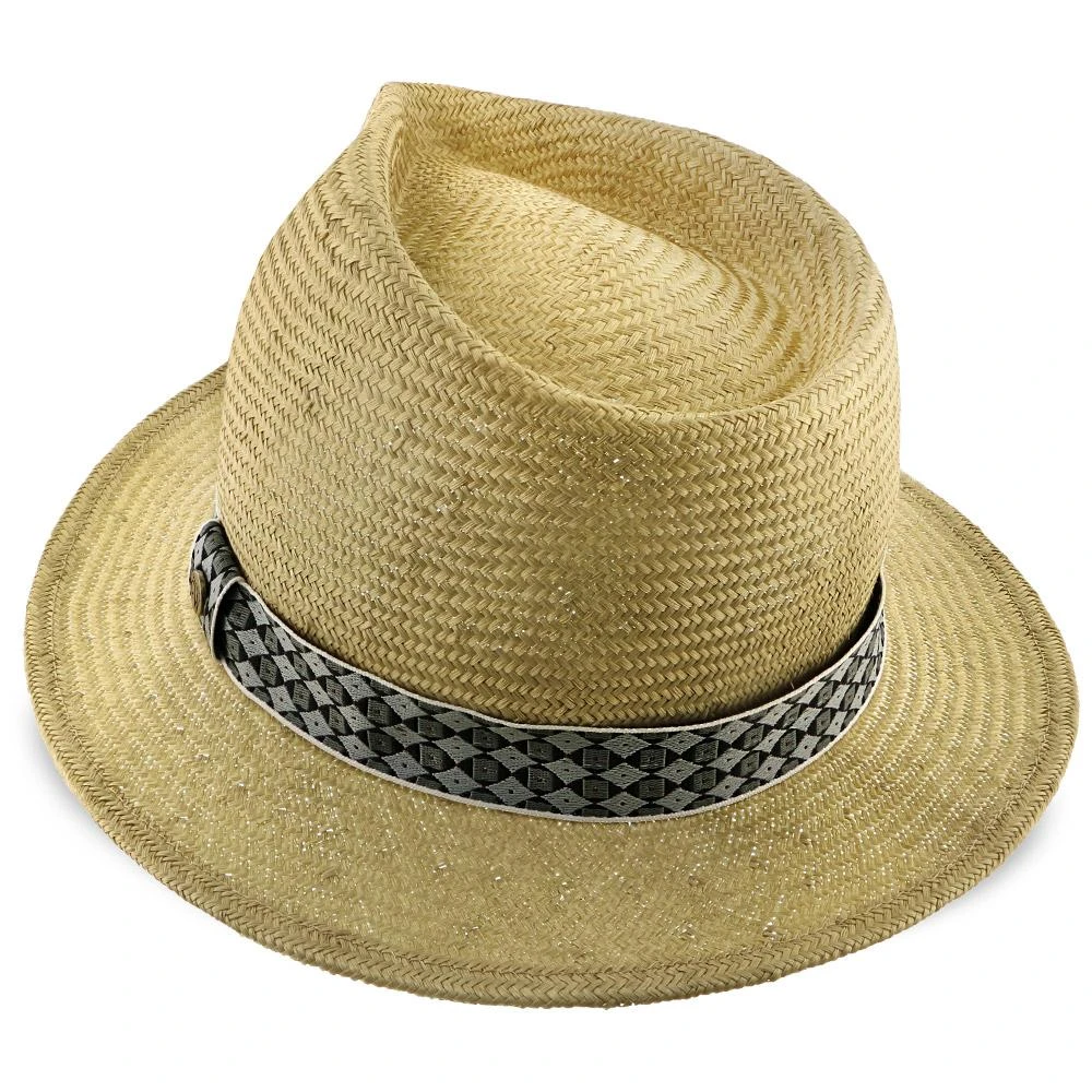 Midnight Luxe - Walrus Hats Sisal Straw Fedora Hat W/ Band 10 Midnight Luxe - Walrus Hats Sisal Straw Fedora Hat W/ Band - Image 10