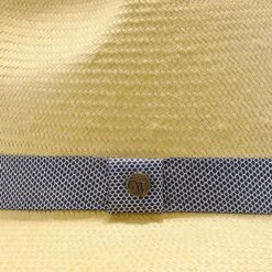 Big Catch - Walrus Hats Natural Paper Braid Straw Fedora Hat W/ Band -Hat Shop H4001 NATBLU 6b