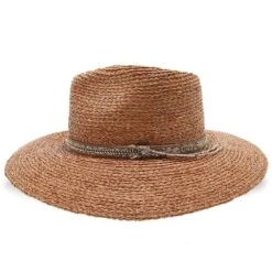 South Beach - Walrus Hats Natural Raffia Straw Fedora Hat 26 South Beach - Walrus Hats Natural Raffia Straw Fedora Hat -Hat Shop H4003 NATBRN 2c