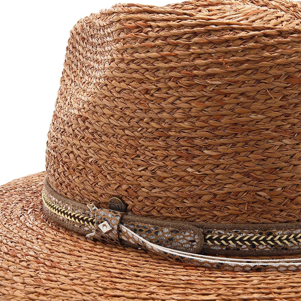 South Beach - Walrus Hats Natural Raffia Straw Fedora Hat 11 South Beach - Walrus Hats Natural Raffia Straw Fedora Hat - Image 11