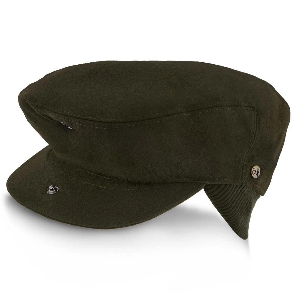 Madison - Walrus Hats Olive Milton Wool Blend Ivy Cap - Driving Cap 6 Madison - Walrus Hats Olive Milton Wool Blend Ivy Cap - Driving Cap - Image 6
