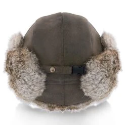 Walrus Hats Genuine Rabbit Fur Brown Trapper Hat -Hat Shop H5600RB BRN 5a