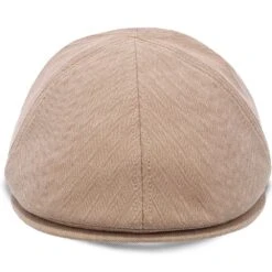 Walrus Hats Luxe Checkmate Duckbill Polyester Flat Cap 28 Walrus Hats Luxe Checkmate Duckbill Polyester Flat Cap -Hat Shop H6021 6010TAN 2a