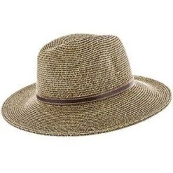 Lounge - Jeanne Simmons Toyo Straw Wide Brim Fedora Hat - 6976