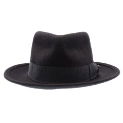 Capital - Walrus Crushable Hat Wool Felt Fedora - H7000 -Hat Shop H7000 BLK 01