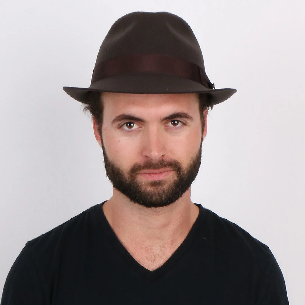 Triumph - Walrus Hats Grey Wool Felt Trilby Hat - H7004 7 Triumph - Walrus Hats Grey Wool Felt Trilby Hat - H7004 - Image 7