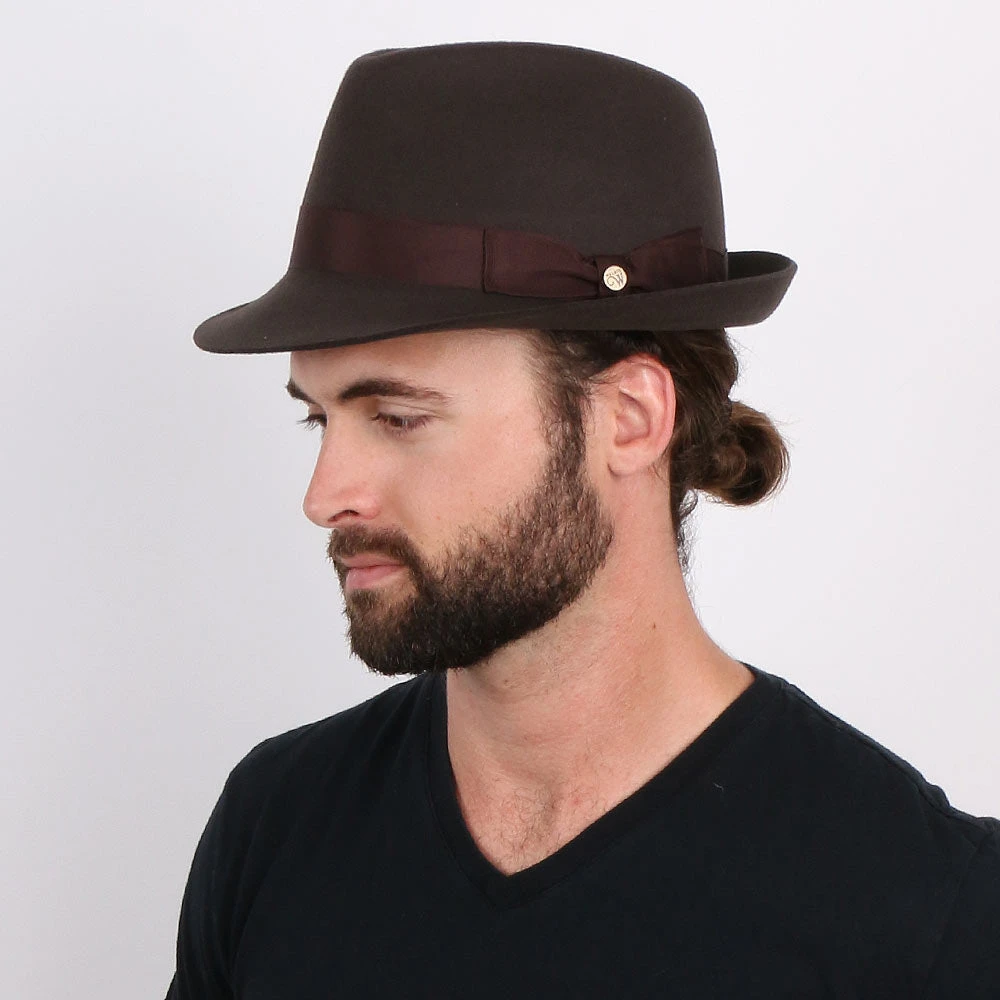 Triumph - Walrus Hats Grey Wool Felt Trilby Hat - H7004 8 Triumph - Walrus Hats Grey Wool Felt Trilby Hat - H7004 - Image 8