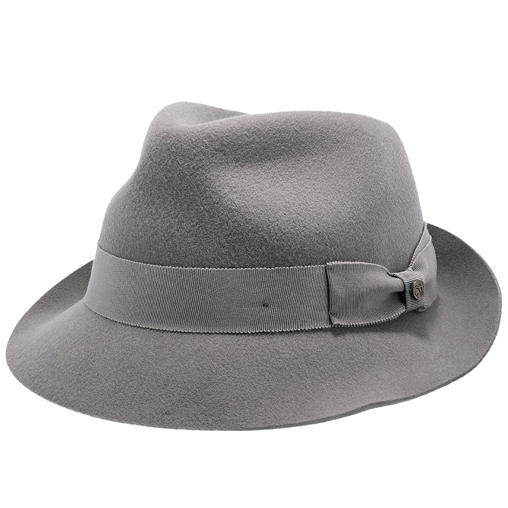 Triumph - Walrus Hats Grey Wool Felt Trilby Hat - H7004 4 Triumph - Walrus Hats Grey Wool Felt Trilby Hat - H7004 - Image 4