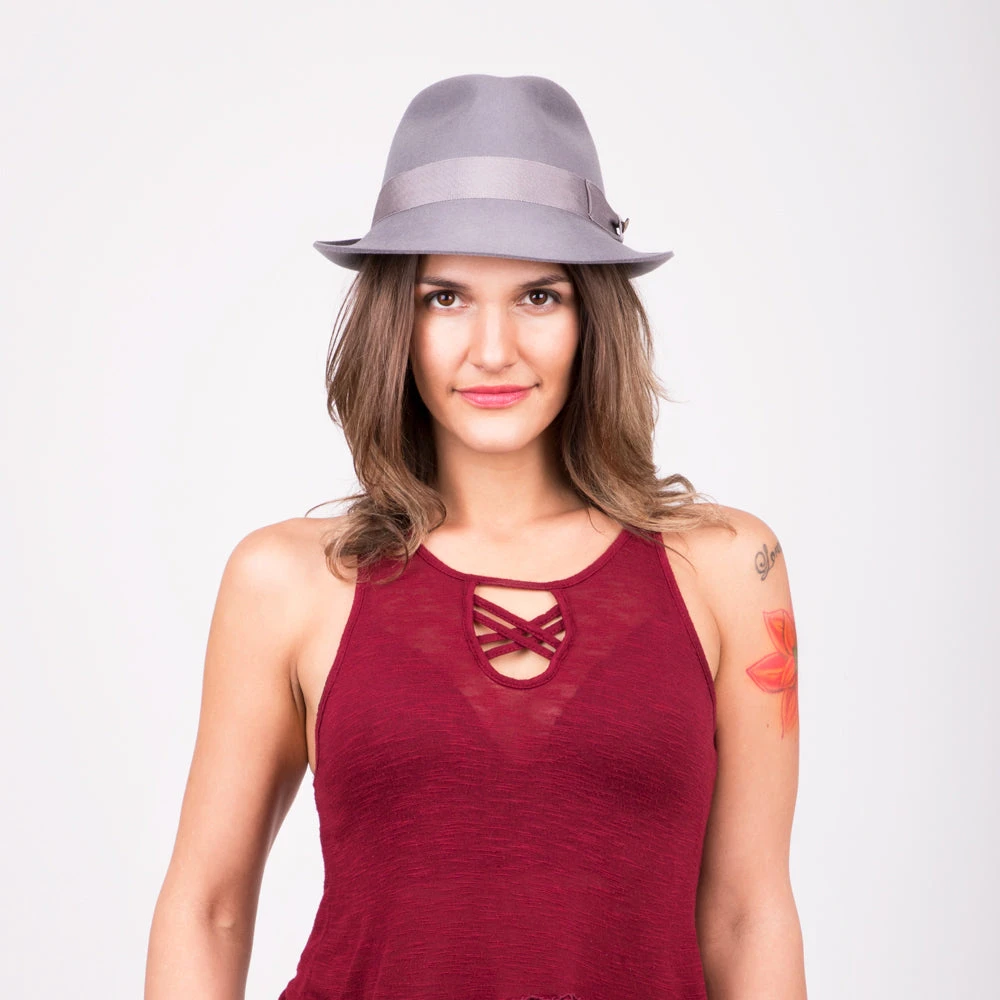 Triumph - Walrus Hats Grey Wool Felt Trilby Hat - H7004 12 Triumph - Walrus Hats Grey Wool Felt Trilby Hat - H7004 - Image 12