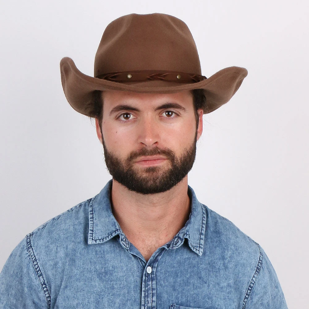 Shetland - Walrus Hats Dark Brown Wool Felt Cowboy Hat - H7013 8 Shetland - Walrus Hats Dark Brown Wool Felt Cowboy Hat - H7013 - Image 8