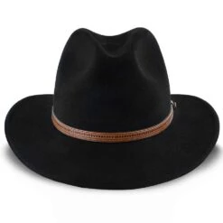 Big Sur - Walrus Hats Dark Brown Wool Felt Safari Hat -Hat Shop H7014 BLK 0b