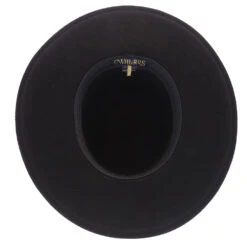 Whistler - Walrus Hats Black Wool Felt Pork Pie Hat - H7016 -Hat Shop H7016 BLK 7a