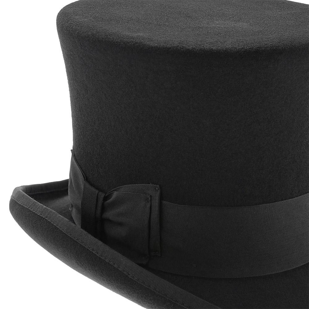 Mad Hatter - Walrus Hats Wool Felt 6 In. Height Victorian Top Hat - H7020 6 Mad Hatter - Walrus Hats Wool Felt 6 In. Height Victorian Top Hat - H7020 - Image 6